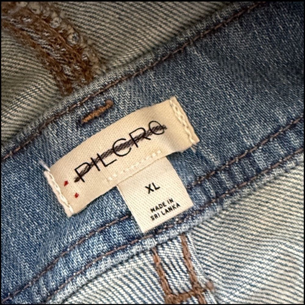 New Anthropologie Pilcro Painter Denim Overalls Size XL - Picture 7 of 7